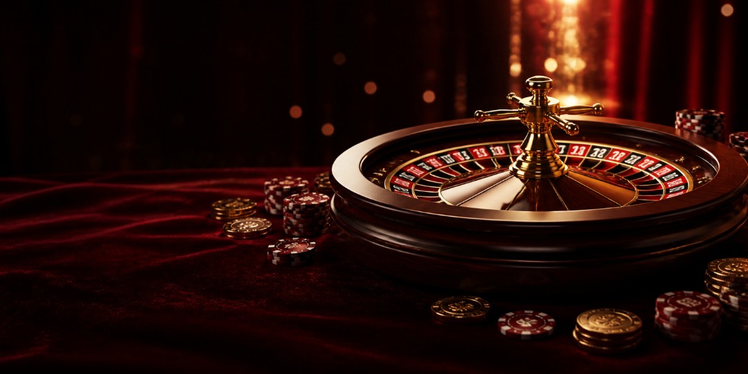 Roulette-Tisch mit Chips im Brionis Casino Live-Bereich